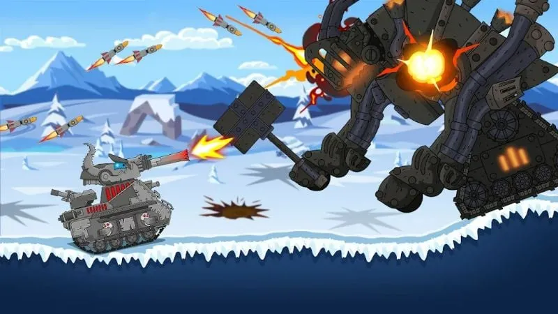 Upgrading your tank in Tank Combat War Battle.