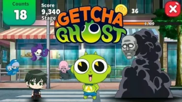 Using a smartphone to capture ghosts in GETCHA GHOST.