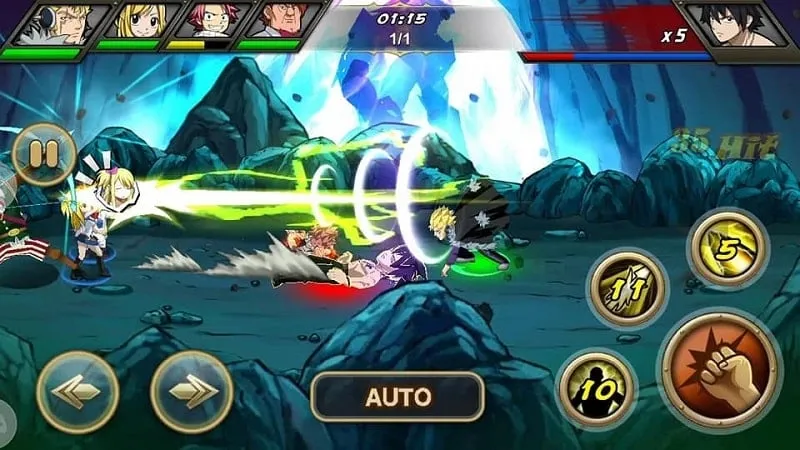 Using the lucky spin feature in Celestial Spirit Mage.