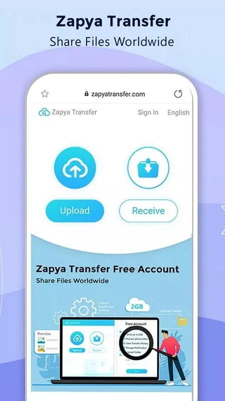 Using Zapya Mod APK to share files