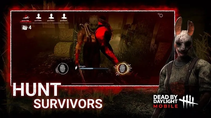 Utilizing the MOD menu in Dead by Daylight Mobile.