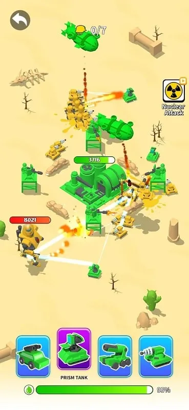 Utilizing the unlimited money mod in Cartoon Army.