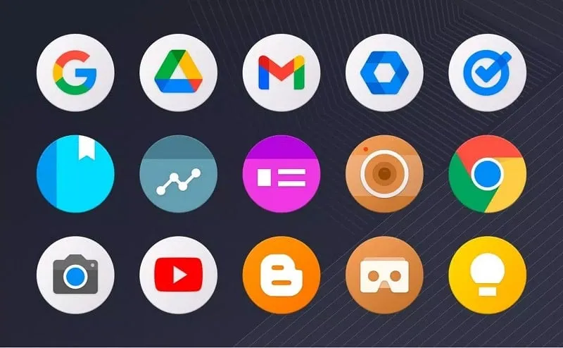 Variety of icon styles in TouchWiz