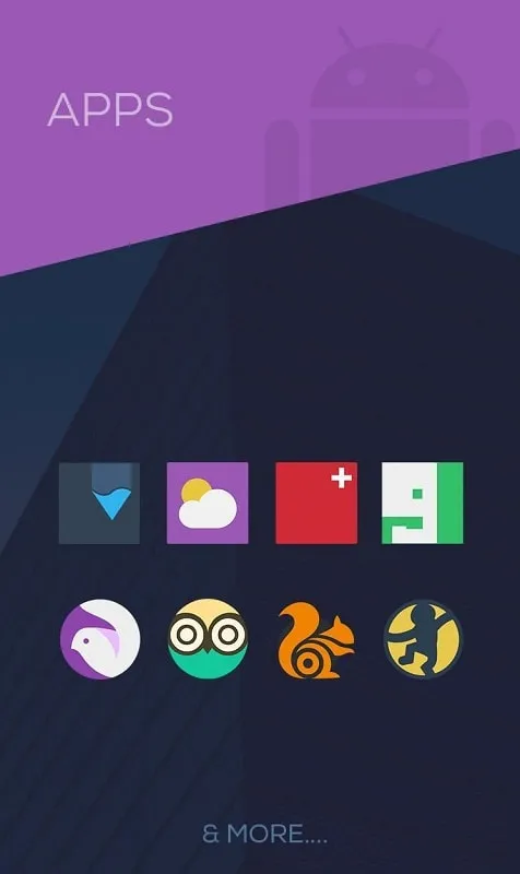 Variety of icons available in Minimalist