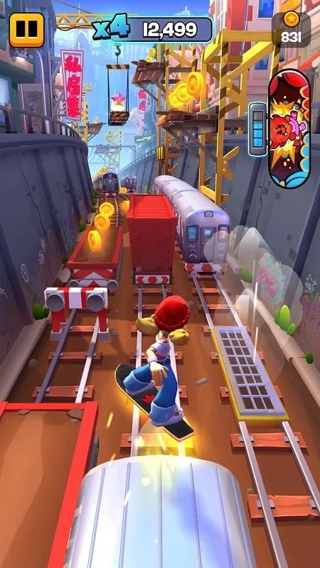 Various characters available in Subway Surfers City MOD APK.