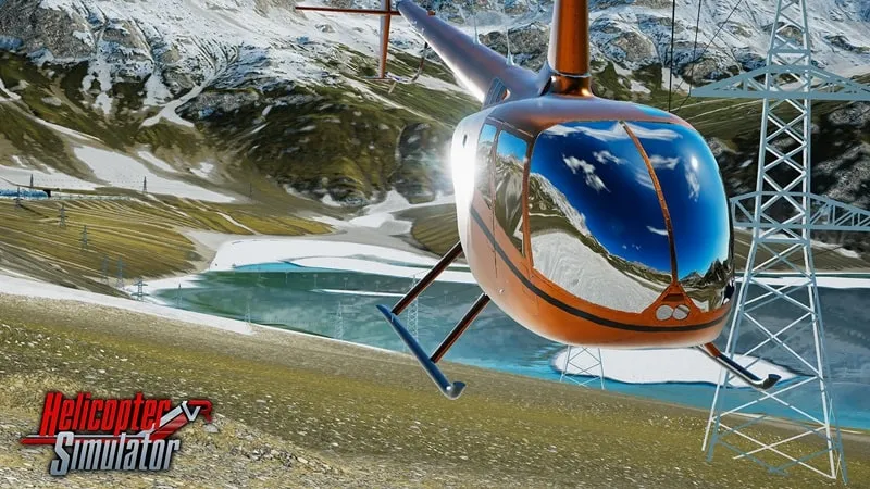 Various helicopter models in Helicopter Simulator 2023.