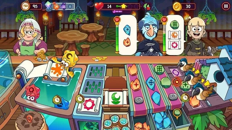 Various in-game items and currency in Potion Punch 2.