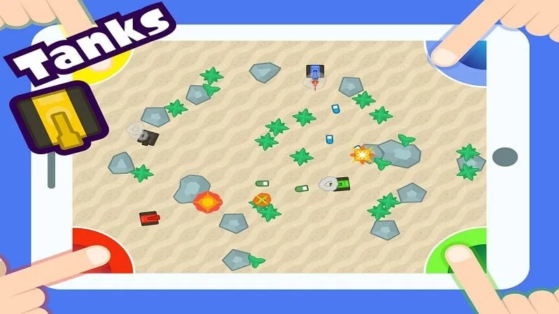 Various mini-games in 2 3 4 Player Mini Games, including racing and sumo wrestling.