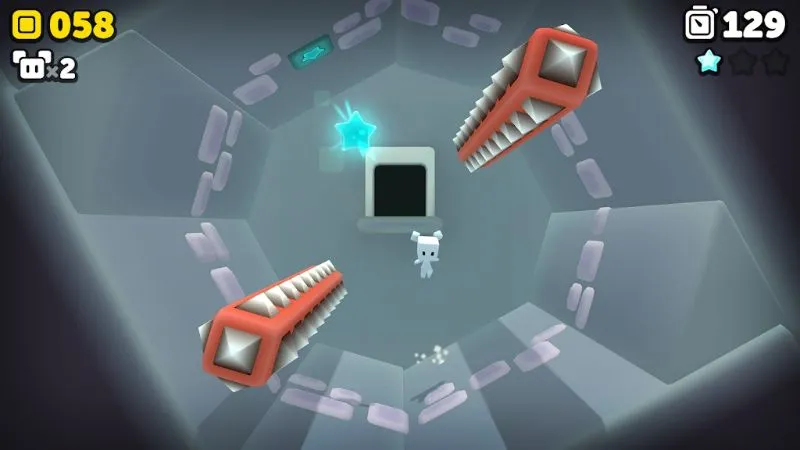 Various terrains in Suzy Cube, including a snowy level.