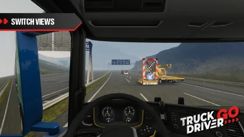 Various truck models showcased in a selection menu within the game.