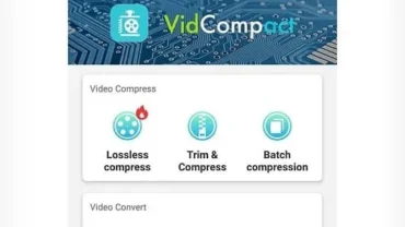 VidCompact mod interface showing premium features