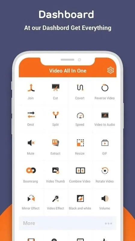 Video All in one editor mod interface showing premium features