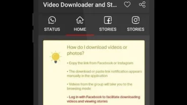 Video Downloader and Stories mod interface showing premium features