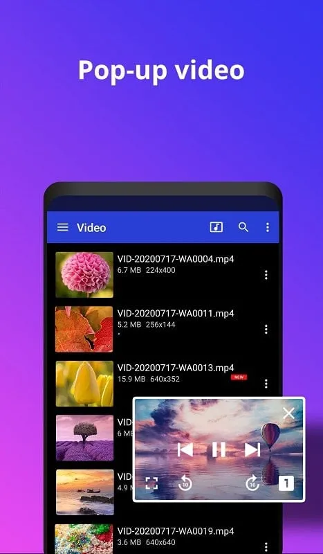 Video Player All Format mod with unlocked premium features