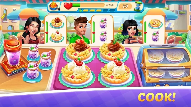 Visual representation of various dishes that can be prepared in the Cooking Train game.