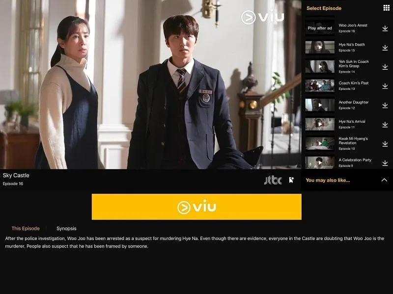 VIU mod APK download feature highlighted