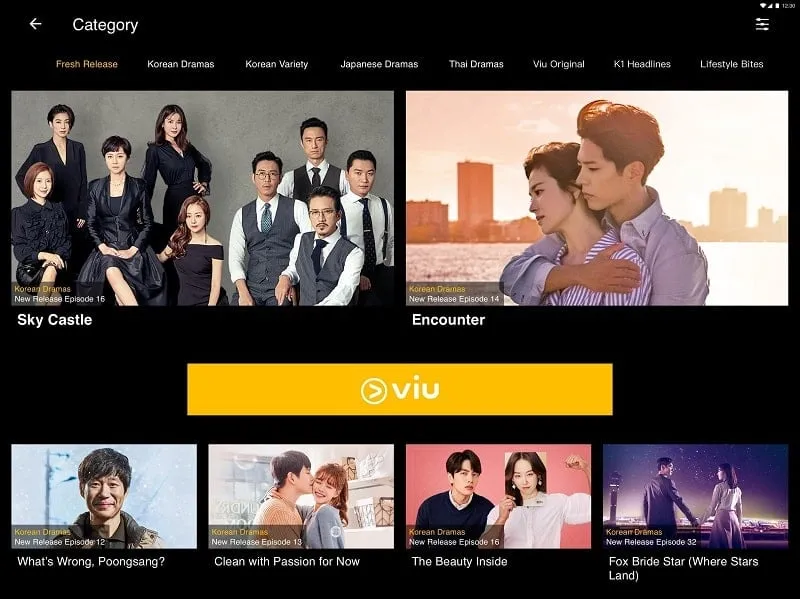 VIU mod interface showing premium features