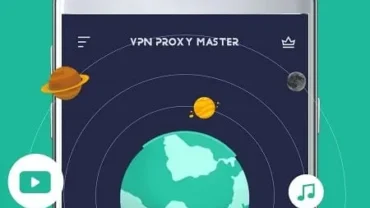 VPN Proxy Master mod interface showing premium features