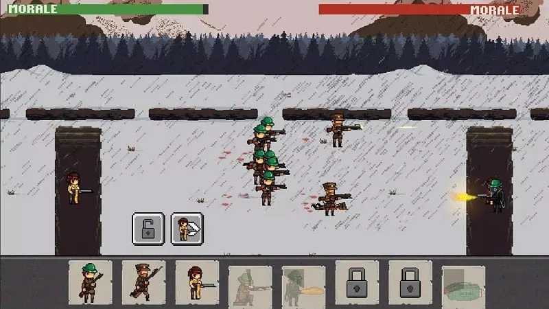 War Troops 1917 gameplay with active God Mode.