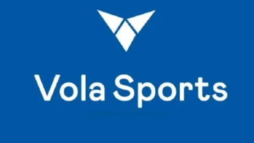 Watching a sports match on a mobile phone using the Vola Sports app.