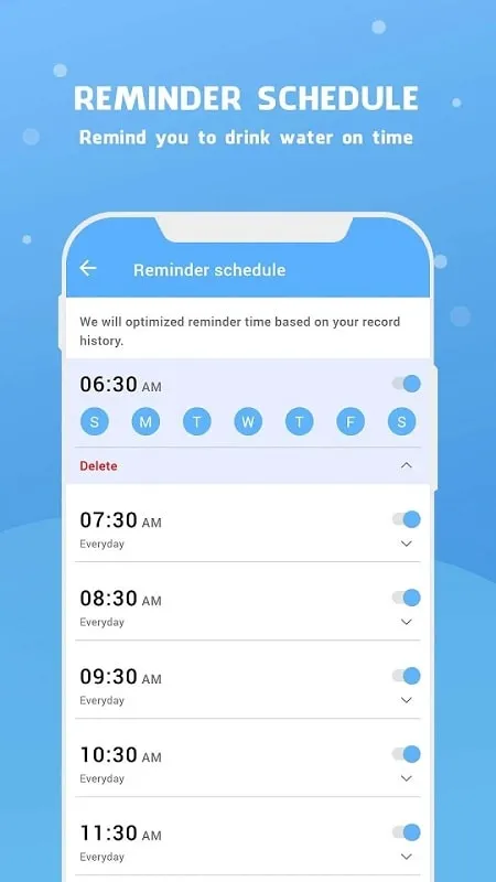 Water Reminder mod android free 