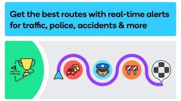 Waze mod interface showing premium features