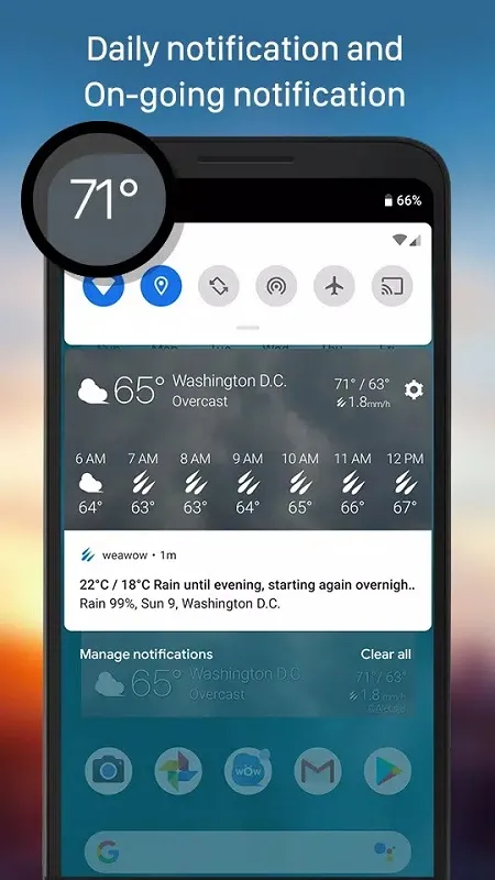 Weawow mod app widget feature