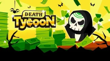 Welcome screen of Idle Death Tycoon showcasing its vibrant graphics and the Day of the Dead theme.