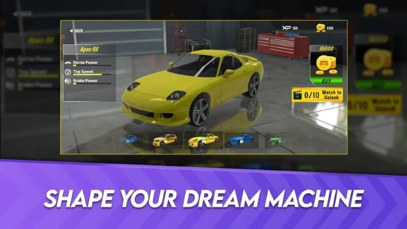 Gameplay Wheel Wizards dengan fitur MOD uang tak terbatas