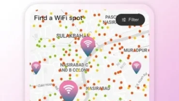 WiFi Passwords Map Instabridge mod interface showing premium features