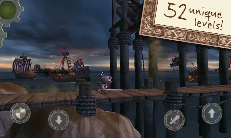 Wind-up Knight gameplay showcasing different levels and environments.