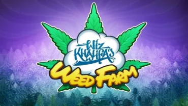 Wiz Khalifa in the game, showcasing the interface and gameplay of Wiz Khalifa's Weed Farm.