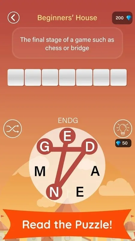 Wordhane MOD APK interface on an Android phone.