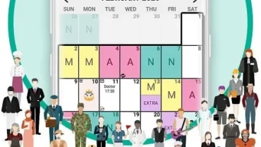 Work Shift Calendar mod interface showing premium features