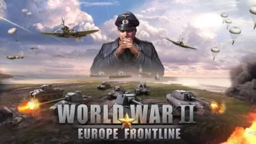 World War 2 gameplay screenshot showcasing various military units on a map.