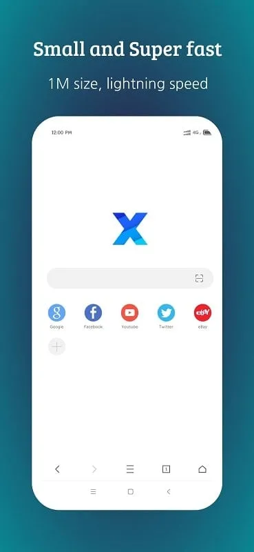 XBrowser mod interface showing premium features