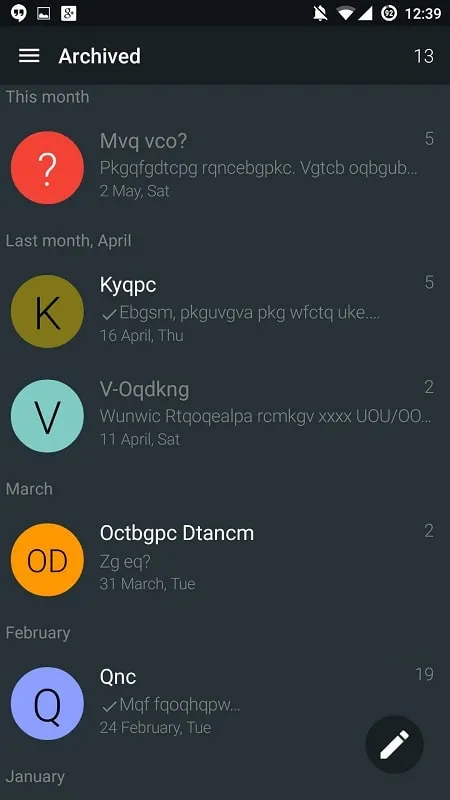 Fitur gelembung obrolan YAATA MOD APK