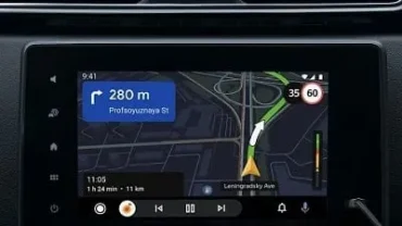 Yandex Maps mod interface showing map navigation