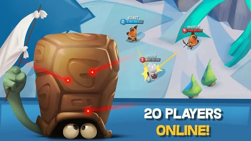 Zooba characters displayed on the character selection screen of the game.